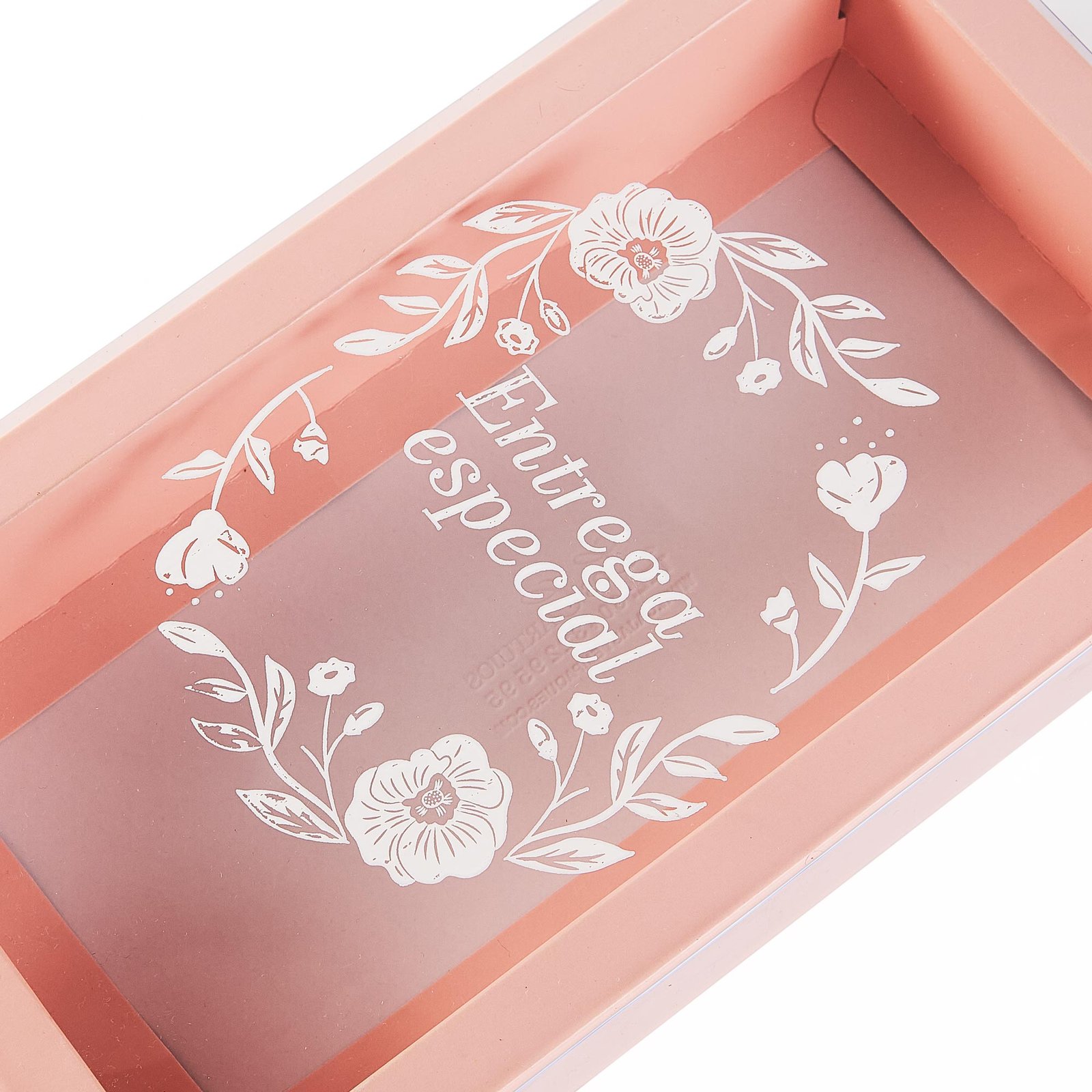 Caja doble pared con tapa de acetato 20X10X4cm (ENTREGA ESPECIAL)