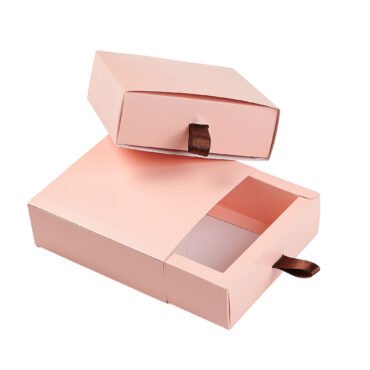 Caja doble pared solapa 8,5x8,5x3,5 ROSADO