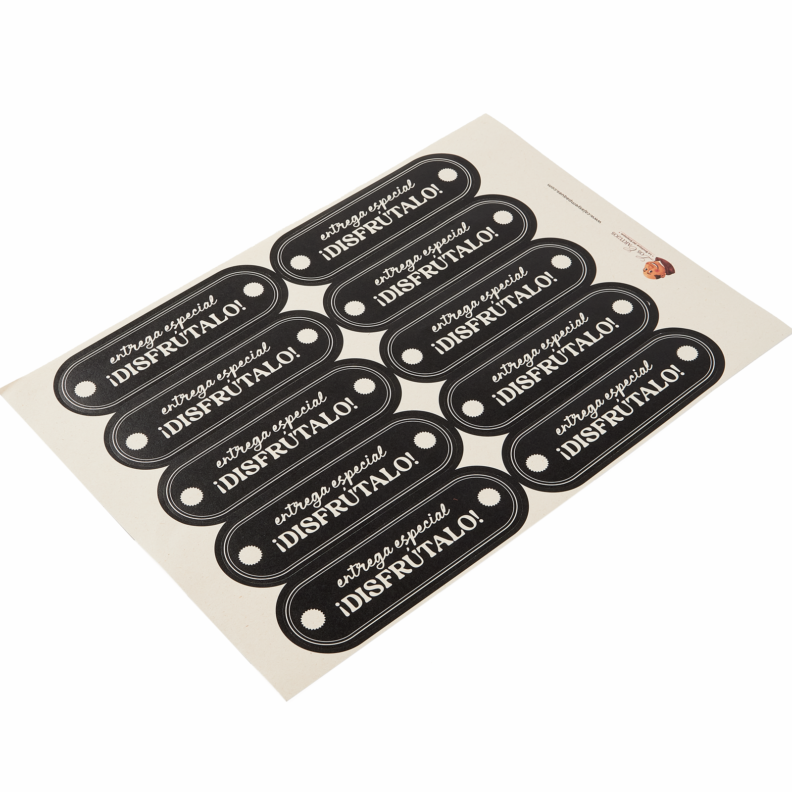 Sticker para sellado Disfrútalo x 10 unidades