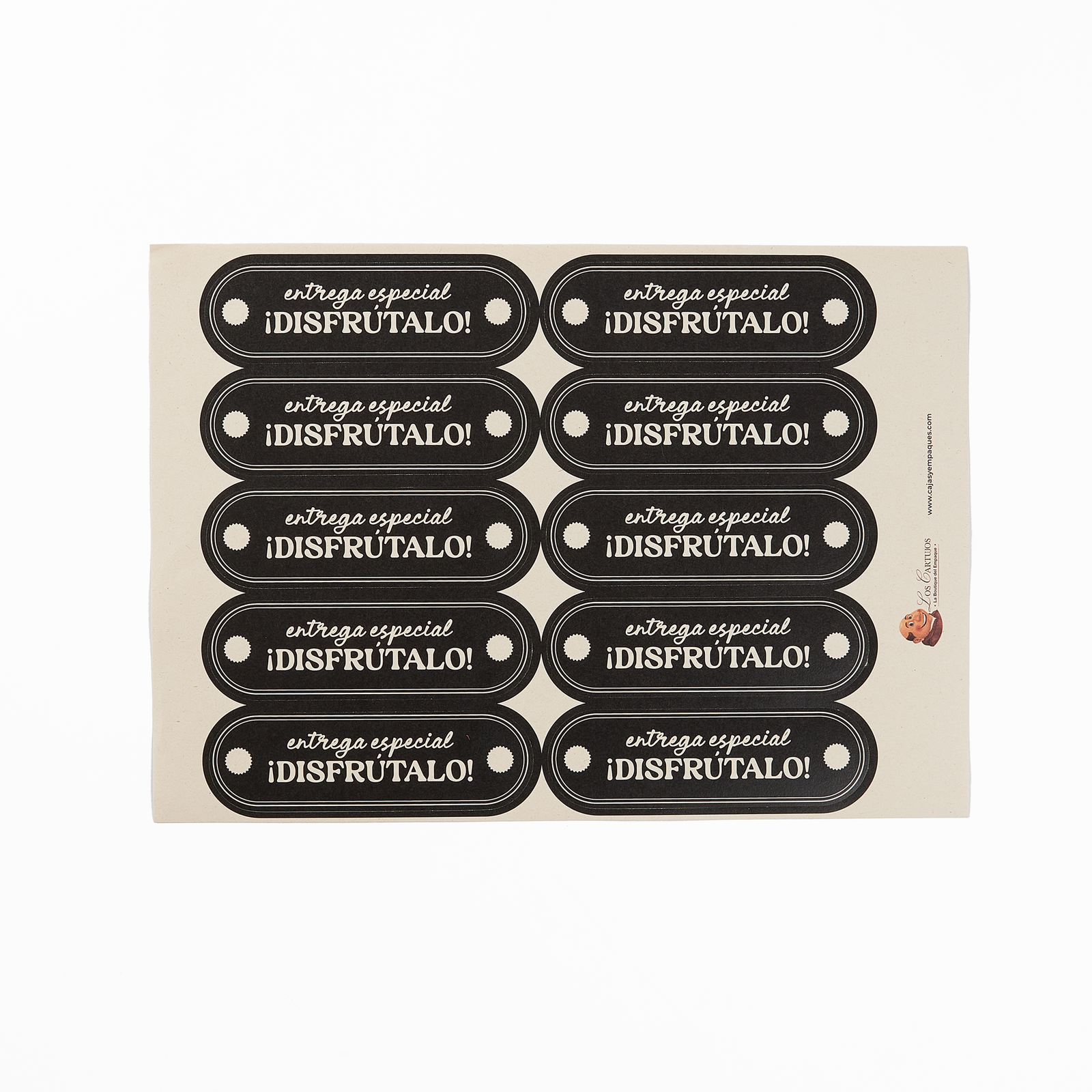 Sticker para sellado Disfrútalo x 10 unidades