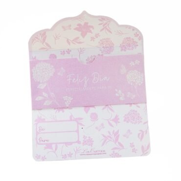 Lluvia de sobres 17,5x9 cm (Amor que florece- Rosado)