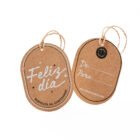 Tarjeta de regalo Metalizada paquete x 12 und (Feliz día)