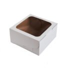 Caja de cartón con ventana Blanco 20x20x10cm