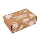 Caja rígida en cartón corrugado (Amor que florece) 26x17x9cm