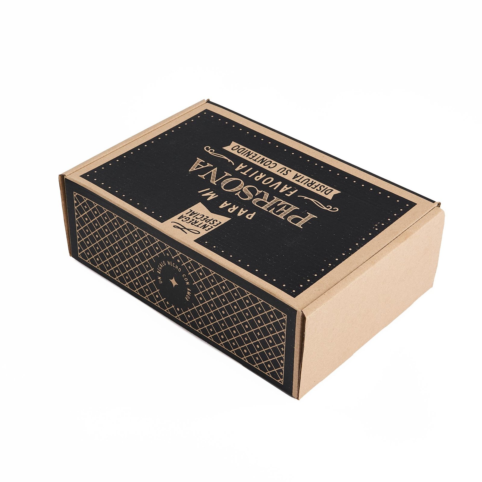 Caja rígida en cartón corrugado 26x17x9cm (Papá eres mi todo)