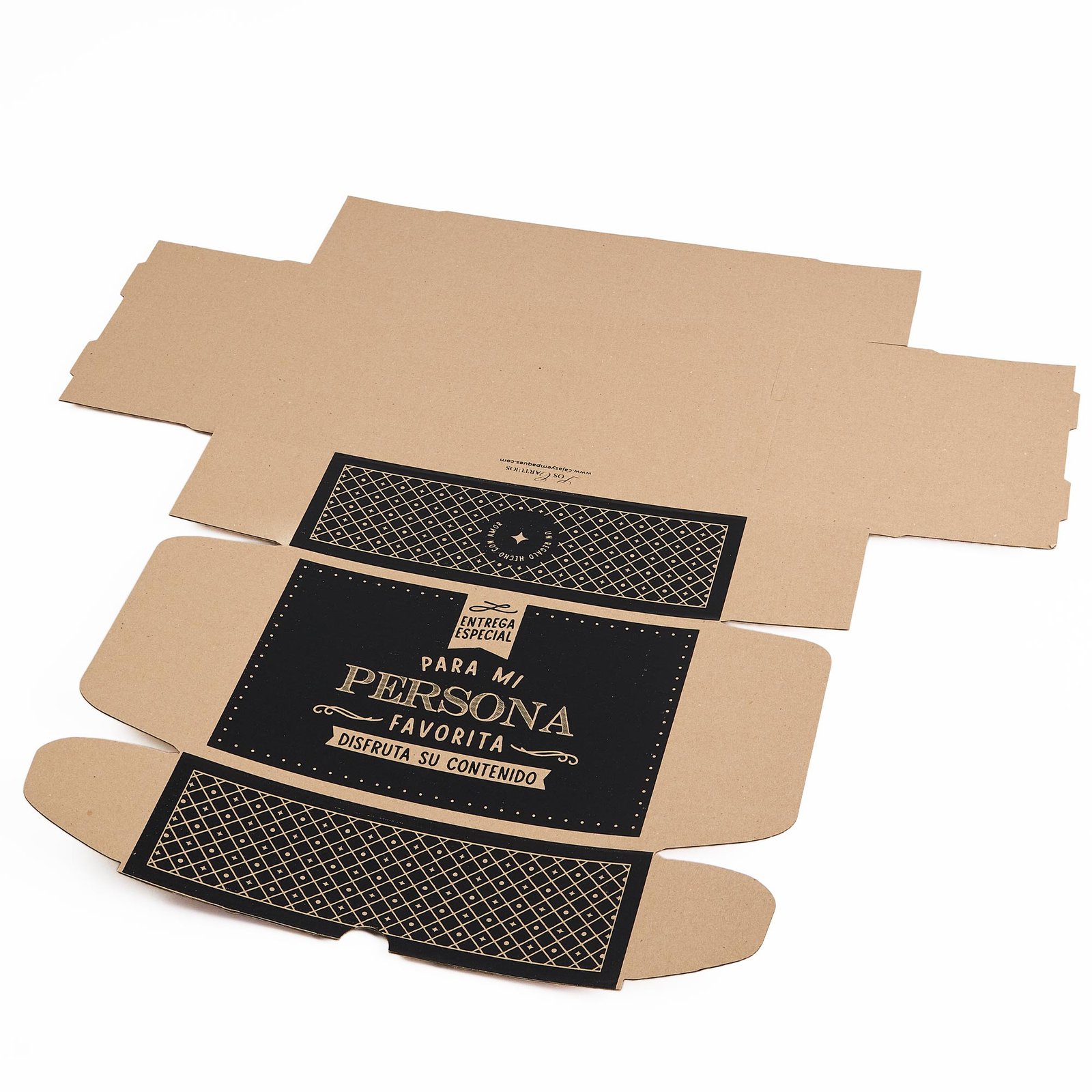 Caja rígida en cartón corrugado 26x17x9cm (Papá eres mi todo)