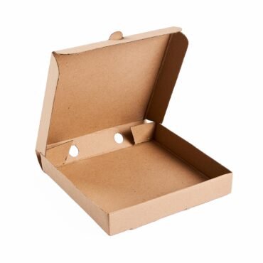 Caja para pizza en cartón corrugado de 24x24x4cm