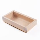 Caja doble pared con tapa de acetato 20X10X4cm