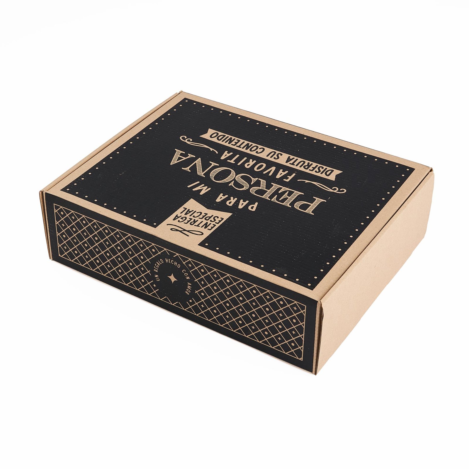 Ecommerce_Mayo08350 Caja rígida en cartón corrugado 32x25x9cm (Papá eres mi todo)