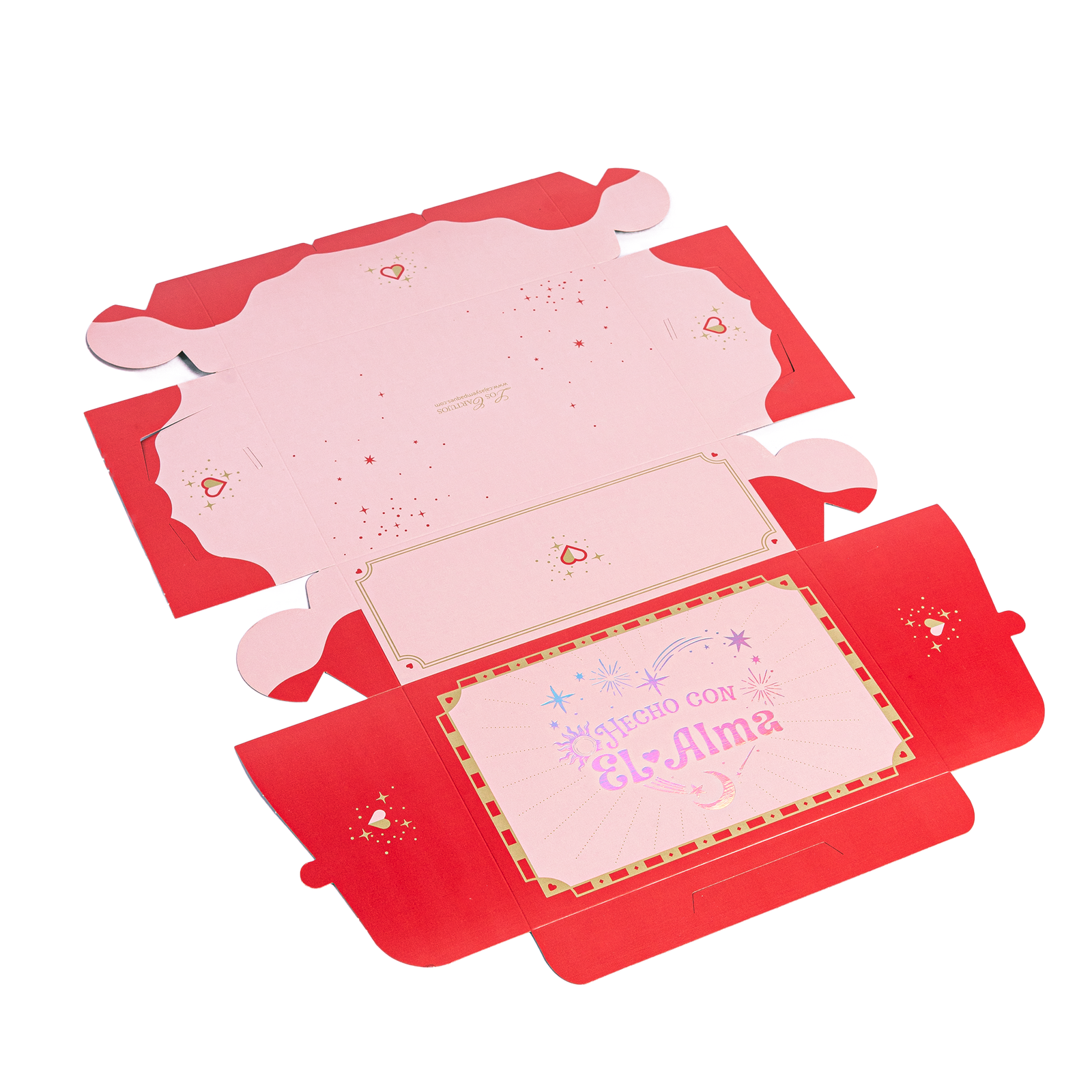 Caja de cartón 23X16X9 cm (Destellos de amor)