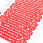 Sticker sellado x12 Hecho con amor detalle Sticker para sellado Hecho con amor x 12 unidades