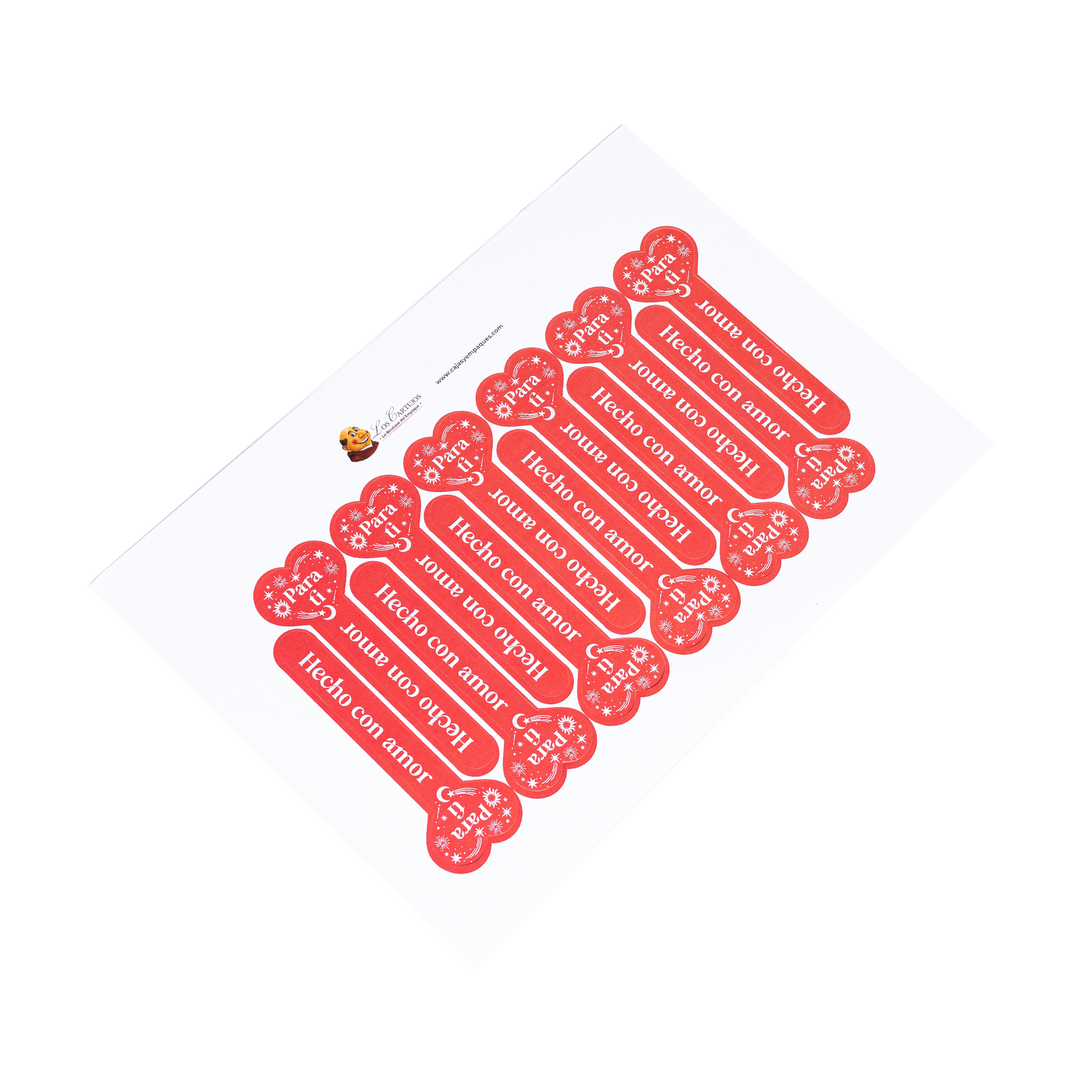 Sticker sellado x12 Hecho con amor Sticker para sellado Hecho con amor x 12 unidades