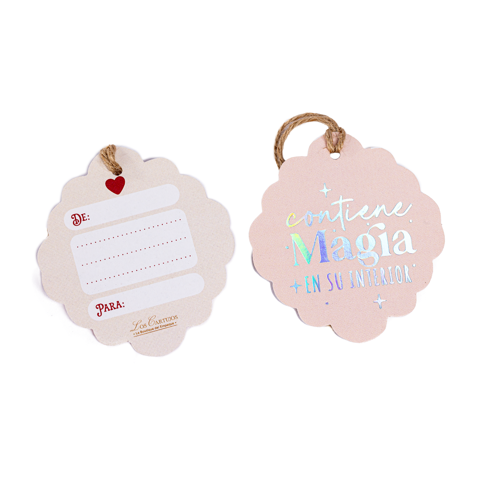 Tarjeta de regalo Metalizada paquete x 12 und (Contiene magia)