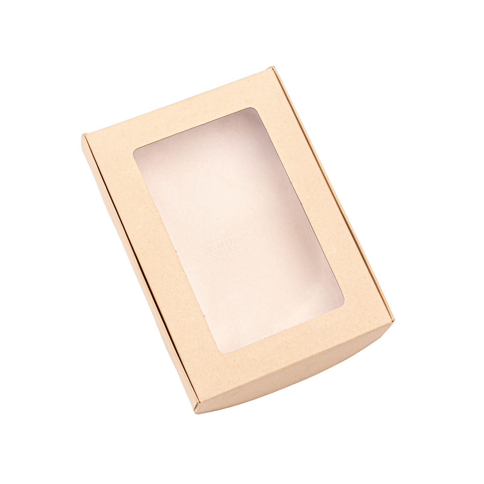 12,5x17,5 Caja Velas con ventana Crudo Caja para vela con ventana de acetato 12,5X17X3cm (CRUDO)