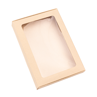 Caja para vela con ventana de acetato 21,7x15x2,8cm (CRUDO)