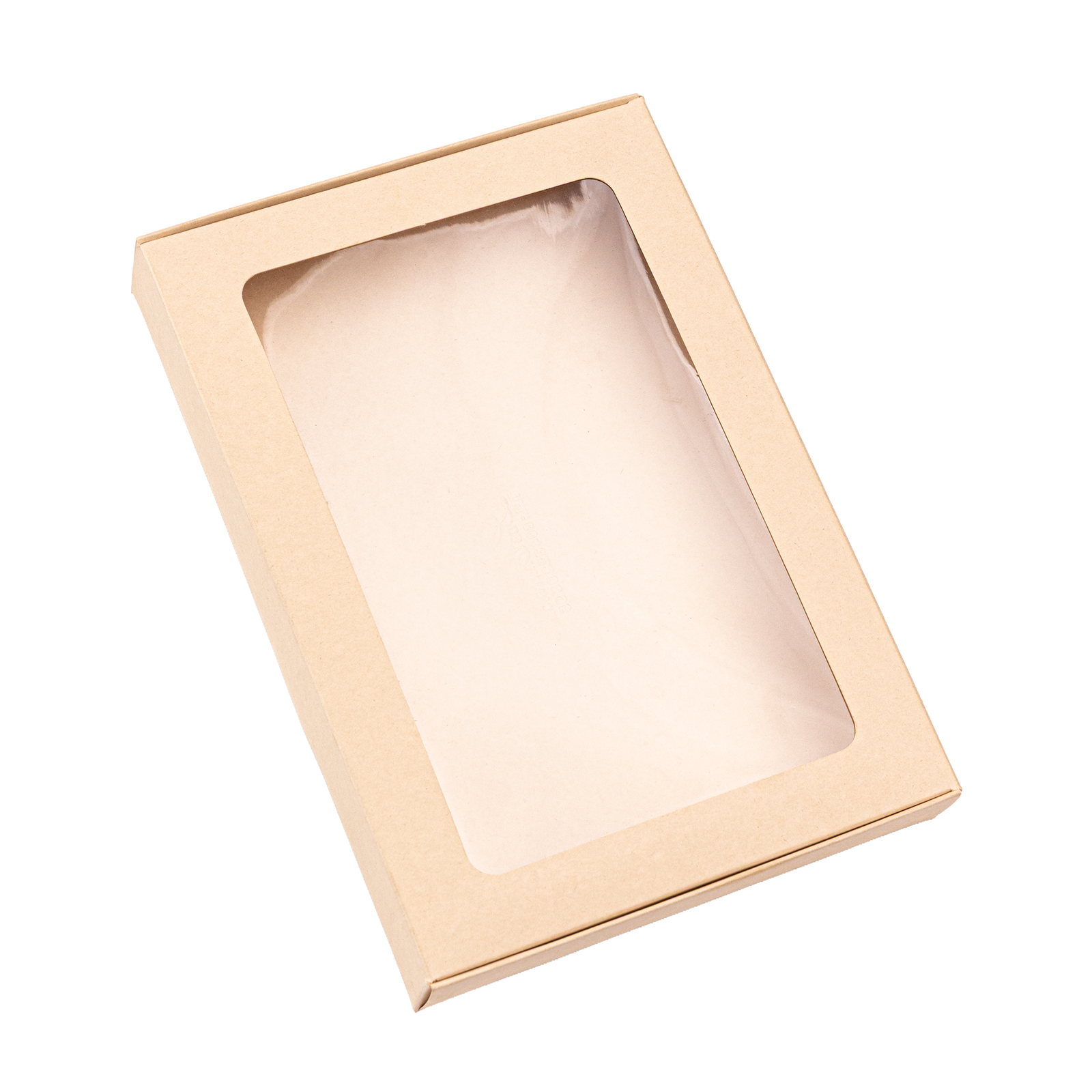 21,7x15 Caja Velas con ventana Crudo Caja para vela con ventana de acetato 21,7x15x2,8cm (CRUDO)